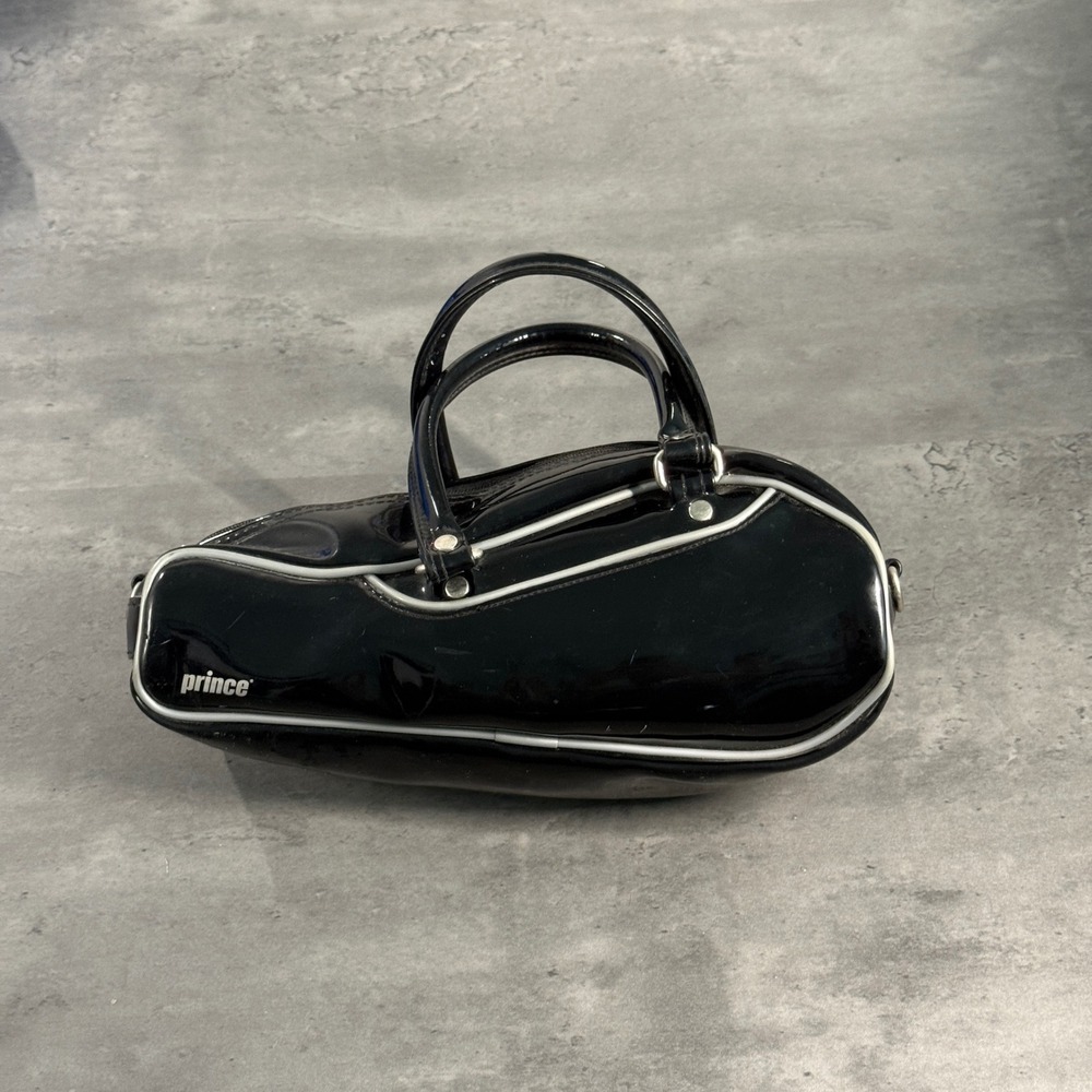 Vintage Y2K Prince Mini Tennis Bag Handbag Courtside PVC Pickleball Racquet